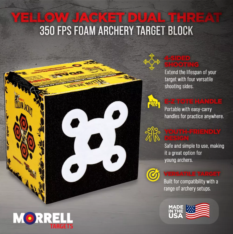Morrell Yellow Jacket Dual Threat 350 FPS Foam Archery Target