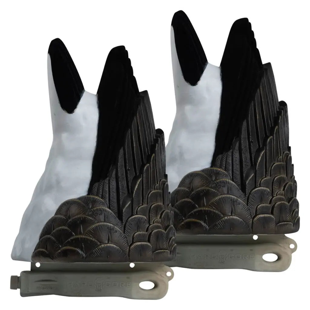 Field Series Canada Goose Feeder Butt Decoys – Flocked 2 Pack