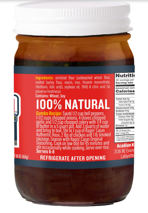 Ragin' Cajun Authentic Roux 16 oz