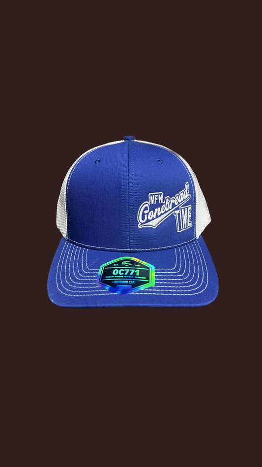 Blue MF'N cornbread Time Hat