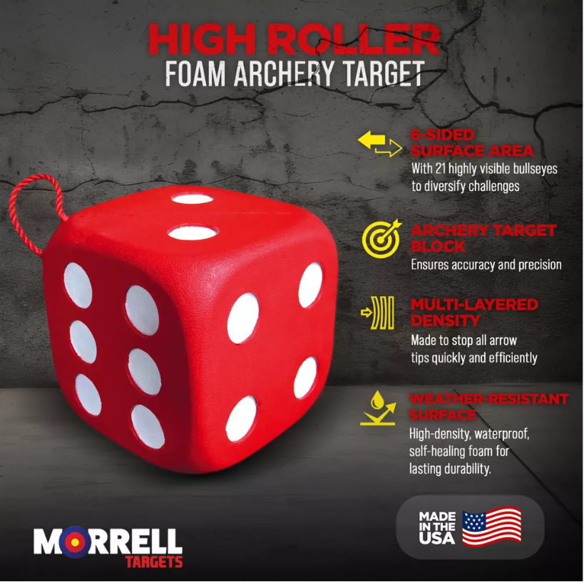 Morrell Targets High Roller Foam 6 Sided Archery Target