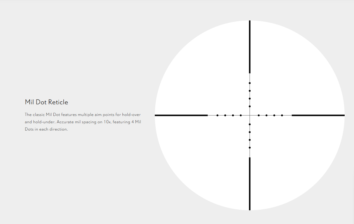 HAWKE Vantage 3-9x40 Mil Dot Reticle