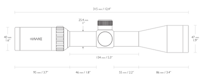 HAWKE Vantage 3-9x40 30/30 Duplex Reticle