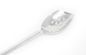 11″ Roux Spoon PREFORATED – Square Tip