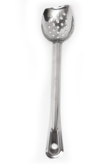 11″ Roux Spoon PREFORATED – Square Tip