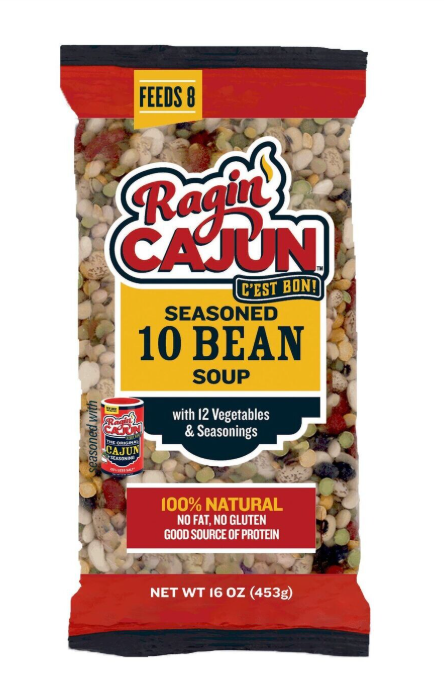 Ragin' Cajun Seasoned Ten Bean Soup 16 oz