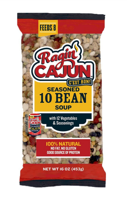 Ragin' Cajun Seasoned Ten Bean Soup 16 oz