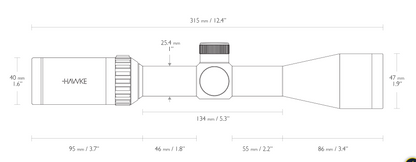 HAWKE Vantage IR 3-9x40 Rimfire .22 Subsonic Reticle