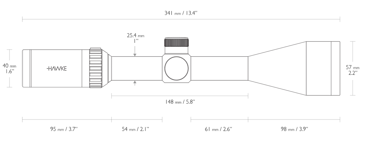 Hawke Vantage IR 4-12x50 L4A Dot Reticle