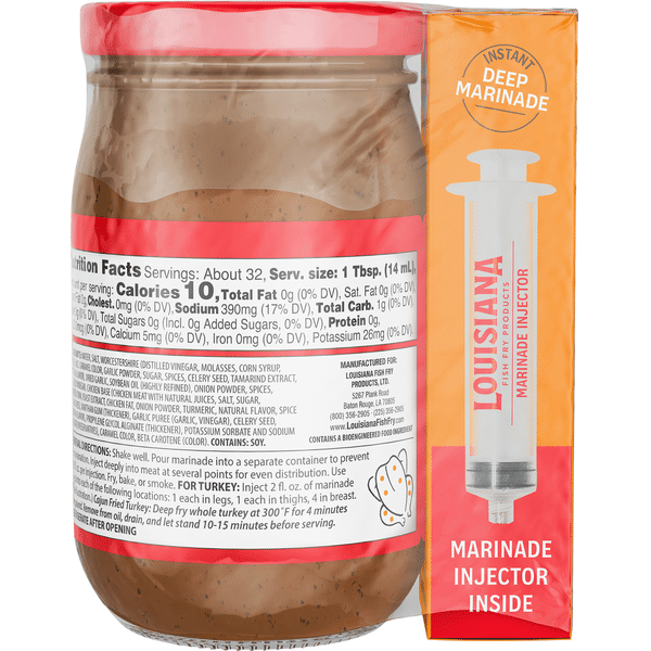 Cajun Butter Marinade with Injector, 16 oz