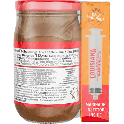 Cajun Butter Marinade with Injector, 16 oz