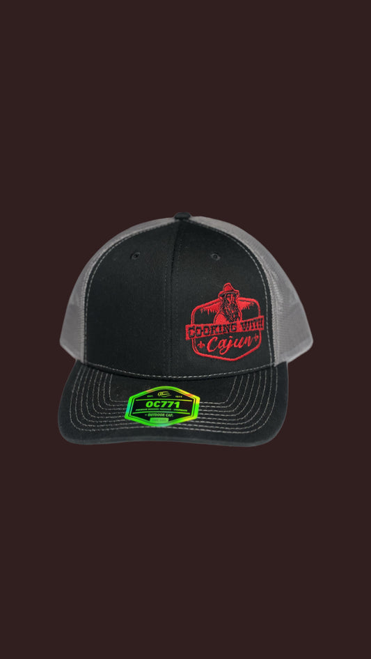 Black Cooking with Cajun Hat